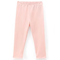 Bonfino Cotton Knit Ankle Length Leggings Solid & Floral Print Pack of 3 - Pink Blue & White