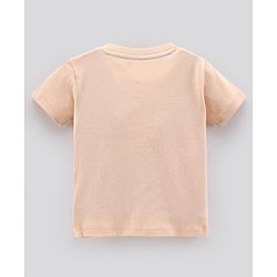 Bonfino 100% Cotton Knit Half Sleeves T-Shirts Dino Print Pack of 5 - Green Peach & White
