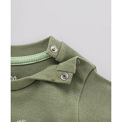 Bonfino 100% Cotton Knit Half Sleeves T-Shirts Dino Print Pack of 5 - Green Peach & White