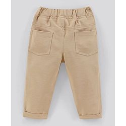 Bonfino Full Sleeves Solid Party Suit - Beige