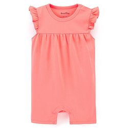 Bonfino 100% Cotton Knit Frill Sleeves Rompers Fruits & Polka Dots Print Pack of 3 - Multicolour