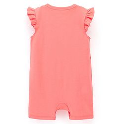 Bonfino 100% Cotton Knit Frill Sleeves Rompers Fruits & Polka Dots Print Pack of 3 - Multicolour