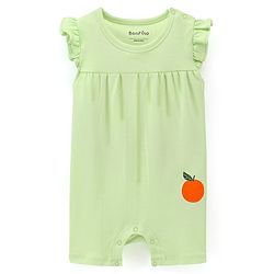 Bonfino 100% Cotton Knit Frill Sleeves Rompers Fruits & Polka Dots Print Pack of 3 - Multicolour