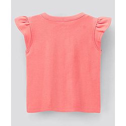 Bonfino 100% Cotton Interlock Fabric Half Sleeves Text & House Printed T-Shirt Pack Of 2 - Pink & Red