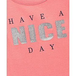 Bonfino 100% Cotton Interlock Fabric Half Sleeves Text & House Printed T-Shirt Pack Of 2 - Pink & Red