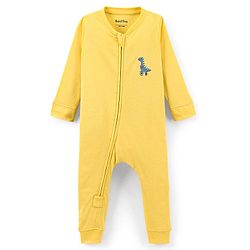 Bonfino 100% Cotton Full Sleeves Sleepsuit Dino Logo Print Pack of 3 - Multicolour