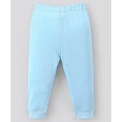 Bonfino 100% Cotton Knit Full Sleeves Night Suit Tiger Print Pack of 3- White Blue & Light Blue