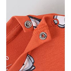 Bonfino 100% Cotton Knit Full Sleeves Night Suit Elephant & Deer Print Pack of 3- Yellow Grey & Red