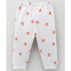 Bonfino 100% Cotton Full Sleeves Night Suit Bear & Stars Print Pack of 3- White