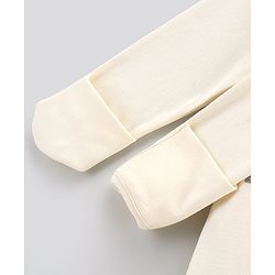 Bonfino 100% Cotton Full Sleeves Sleep Suits Animal Print Pack of 2 - Off White