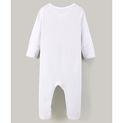 Bonfino 100% Cotton Full Sleeves Sleep Suits Fruits Print Pack of 2 - White & Offwhite
