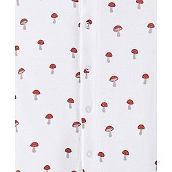 Bonfino 100% Cotton Full Sleeves Sleep Suits Fruits Print Pack of 2 - White & Offwhite
