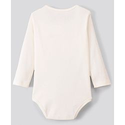 Bonfino 100% Cotton Knit Full Sleeves Onesies Bow Print Pack of 3 - Ivory & Pink
