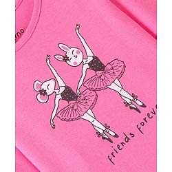 Bonfino 100% Cotton Knit Full Sleeves Onesies Bow Print Pack of 3 - Ivory & Pink