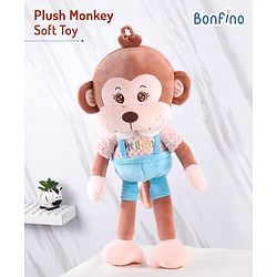 Bonfino Plush Monkey Soft Toy Height 50 cm (Color May Vary)
