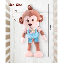 Bonfino Plush Monkey Soft Toy Height 50 cm (Color May Vary)