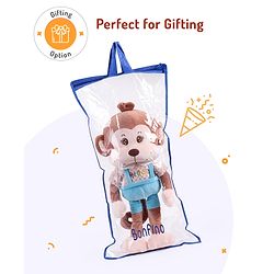 Bonfino Plush Monkey Soft Toy Height 50 cm (Color May Vary)