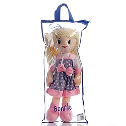 Bonfino Plush Hannah Candy Doll Purple - Height 48 cm