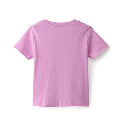 Bonfino 100% Cotton Half Sleeves Big Kitty & Croc Printed T-Shirts Pack of 2 - Lavender & Green