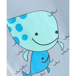 Bonfino Cotton Knit Half Sleeves Onesies Octopus Lobster & Carb Print Pack of 5 - Multicolour