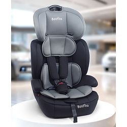 Bonfino Secure Ride Forward Facing Isofix Car Seat, Flame Resistant Fabric, Breathable Cover, Padded Shoulder| Washable Cover