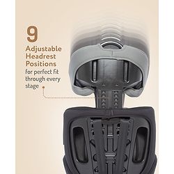 Bonfino Secure Ride Forward Facing Isofix Car Seat, Flame Resistant Fabric, Breathable Cover, Padded Shoulder| Washable Cover