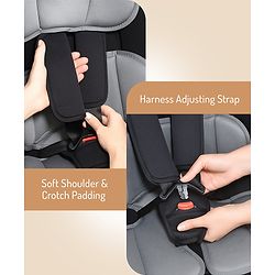 Bonfino Secure Ride Forward Facing Isofix Car Seat, Flame Resistant Fabric, Breathable Cover, Padded Shoulder| Washable Cover