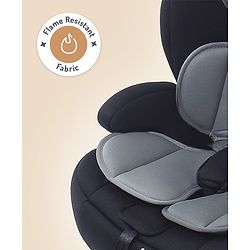 Bonfino Secure Ride Forward Facing Isofix Car Seat, Flame Resistant Fabric, Breathable Cover, Padded Shoulder| Washable Cover