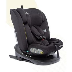 Bonfino Pro Shield R129 iSize Isofix Convertible Car Seat, ISOFIX system, Memory Foam Headrest, 360-degree Rotatable Seat, 50 x 45.5 x 58 cm, 0 Months+ - Black