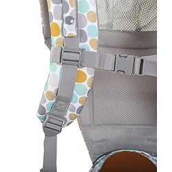 Bonfino Cuddle 5-in-1 Baby Carrier with Hip Seat: Ergonomic design, 5 Carry positions, Breathable mesh, Padded straps, Storage pockets, Adjustable hood, Durable buckles, Supports up to 15 kg- Grey