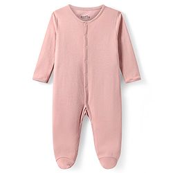 Bonfino Cotton Knit Full Sleeves Solid & Striped Sleep Suits Pack of 3 - Blue White & Peach
