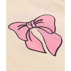 Bonfino 100% Cotton Knit Full Sleeves Onesies with Frill Detailing  Solid  & Bow Print Pack of 3 - Pink & White