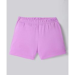 Bonfino 100% Cotton Knit Shorts With Floral and Heart Print Pack of 3 - White & Pink