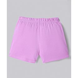Bonfino 100% Cotton Knit Shorts With Floral and Heart Print Pack of 3 - White & Pink