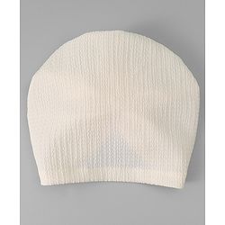 Bonfino Headbands with Floral Applique Free Size - Cream