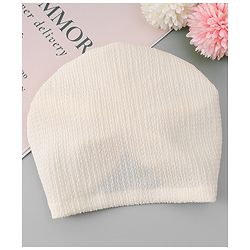 Bonfino Headbands with Floral Applique Free Size - Cream