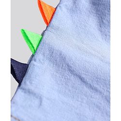 Bonfino Cotton Elastane Woven Knee Length Washed Elasticated Waist With Rib Denim Shorts - Light Blue