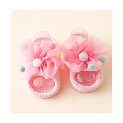 Bonfino Headbands With Booties Free Size - Pink