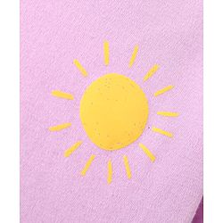 Bonfino 100% Cotton Knit Half Sleeves Hearts Printed Shorts Night Suit Pack of 2- Lilac & White