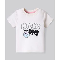 Bonfino 100% Cotton Knit Half Sleeves Shorts Night Suits with Text Print Pack of 2 - Light Blue & Pink