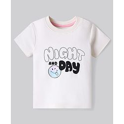 Bonfino 100% Cotton Knit Half Sleeves Shorts Night Suits with Text Print Pack of 2 - Light Blue & Pink