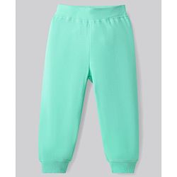Bonfino 100% Cotton Knit Half Sleeves Night Suit with Text Print - Offwhite & Mint