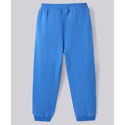 Bonfino 100% Cotton Knit Full Sleeves Nightsuit with Be Kind Text Print - Blue