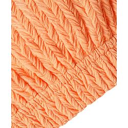Bonfino Woven Sleeveless Textured Co-Ords Top & Shorts Set - Orange