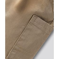 Bonfino Cotton Lycra Shorts With Side Pockets - Beige