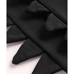 Bonfino 100% Cotton Knit Solid Colour Lounge Pants With 3D Spikes Pack Of 2 - Black & Maroon