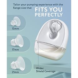 Bonfino Wearable Electric Breast Pump with 4 Operating Modes| 285mmHg Hospital-Grade Suction| 10 Suction Levels| Quiet & Discreet| Leak Proof| 180ml| 150mins In Single Charge| USB Charging|Trendy Case