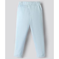 Bonfino Cotton Knit Full Length Leggings With Tropical Theme Print Pack Of 3 - White Red & Light Blue