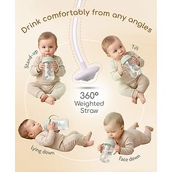 Bonfino My First Grip & Sip Cup 150ml - Blue| 6 Months+| Soft Spout Tritan Sipper| Spill-Proof Training Cup| Gentle on Gums| Easy-Grip Handles| Smooth Controlled Flow| Travel-Friendly| Measuring Scale