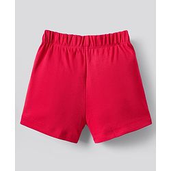 Bonfino 100% Cotton Knit Shorts with Fruit Print Pack of 3 - Red Ivory & Light Blue